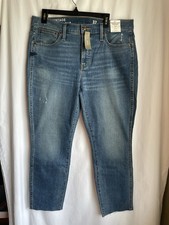 J. Crew NWT 9" Vintage Slim-Straight Jean Tilda Wash Size 32 Raw Hem