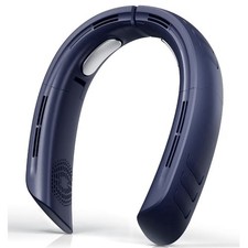 Neck Fan 6000mah 4 Turbine 360 Cooling 3 Speed Foldable Portable Blue Usb Neck Fan 6000mah 4 Turbine 360 Cooling 3 Speed Foldable Portable Blue Usb