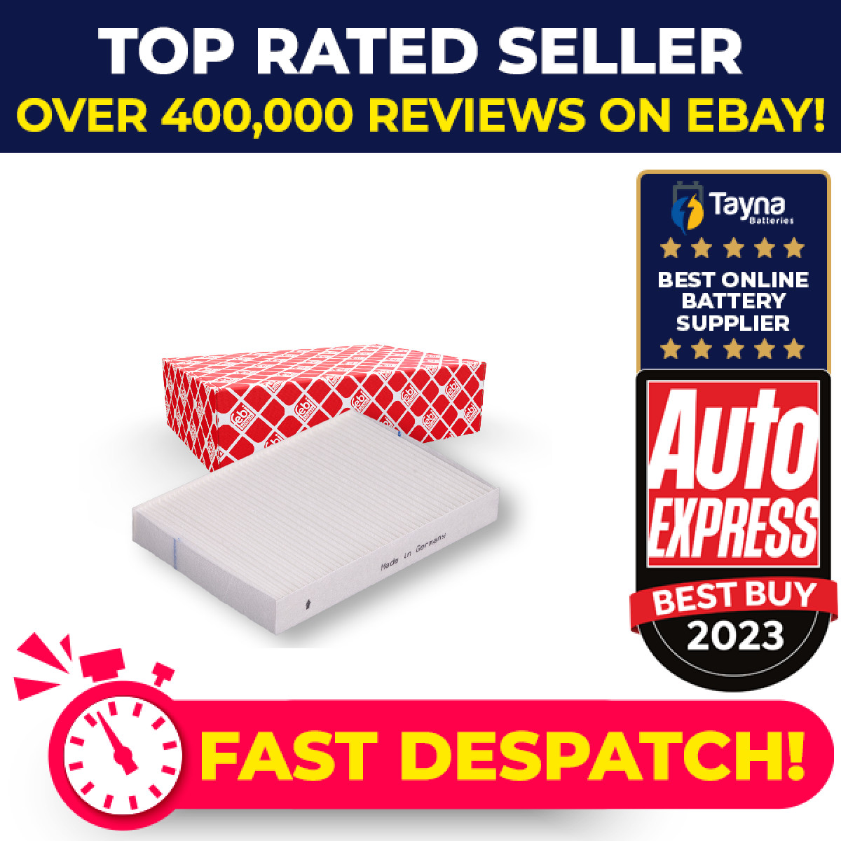 Pollen / Cabin Filter 15939 Febi B729800QAA 7700424098 7701044813 Quality New