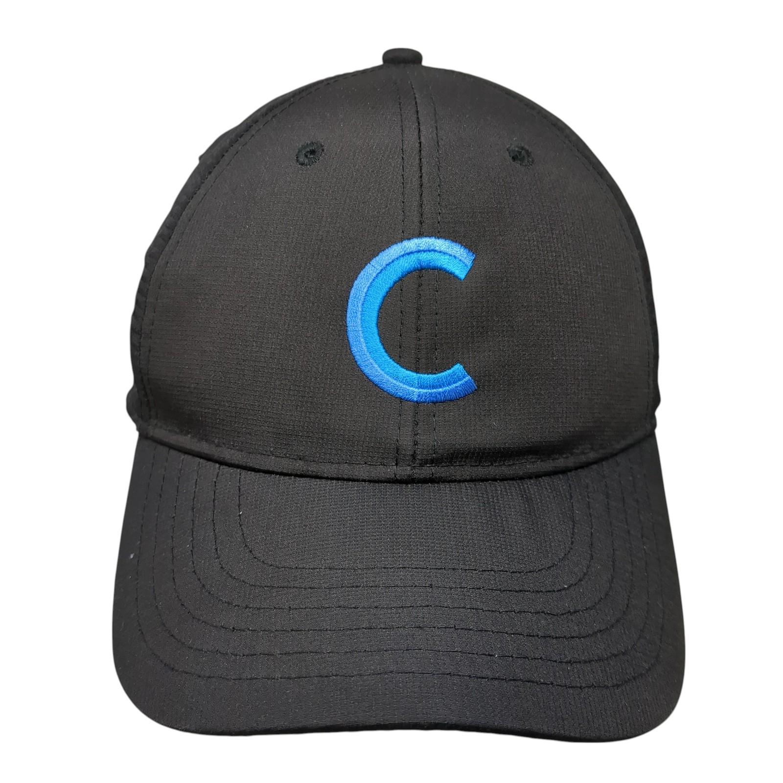 C Initial Strapback Baseball Cap Black One Size Q… - image 1