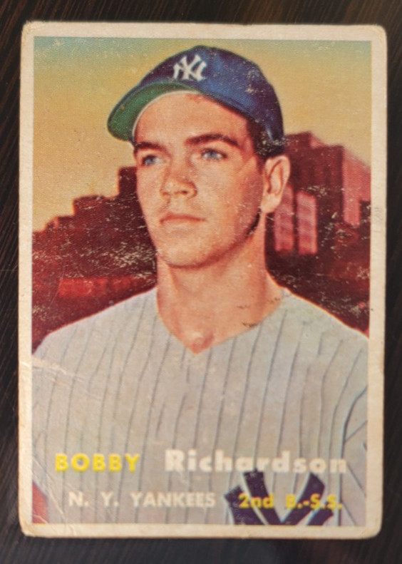 1957 Topps #286 Bobby Richardson RC New York Yankees