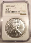 2020 (P) Silver Eagle MS70 💎 NGC Emergency Production COVID Eagle 🦅