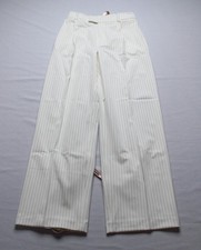 House of CB Women's Hayden Pinstripe High Waist Trousers LB3 White/Black US:4-6