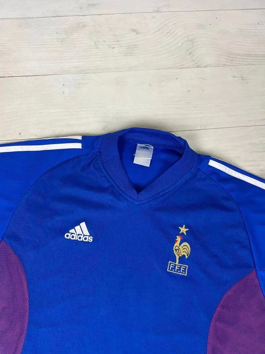 Adidas France 2002 2004 Home Football Shirt Jersey Men Size XL
