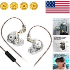 KZ EDX PRO Wired Gaming Earbuds - Powerful Bass  Sound Isolation, With Mic