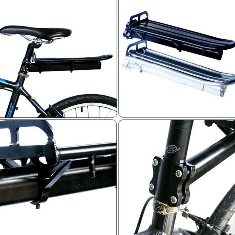Bicycle Mountain Bike Rear Rack Seat Mount Post Pannier Luggage Cargo Carrier