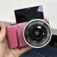 SONY Alpha NEX-3N 16.1MP Mirrorless Digital Camera w/ 16-50mm Lens Pink Tested