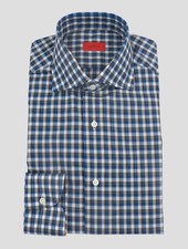 NEW ISAIA MULTICOLOR COTTON SHIRT US 16.5 - EU 42 2IS27
