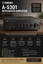 Yamaha A-S301 Integrated Amplifier – Excellent Condition – Fully Working