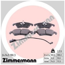 Satz Bremsbeläge Bremsklötze vorne für Audi A4 8KH B8 8K2 8K5 A5 8T3 | 244565