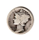1916  mercury dime