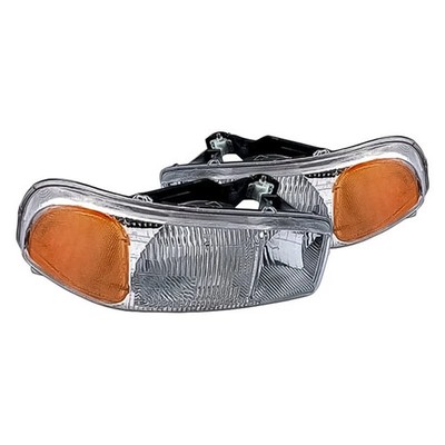 For GMC Sierra 1500 Classic 07 Headlight Set Driver & Passenger Side Headlight