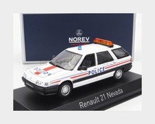 NOREV 512135 RENAULT - R21 NEVADA SW STATION WAGON POLICE NATIONALE 1989 - RED -