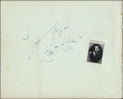WILL FYFFE - AUTOGRAPH SENTIMENT SIGNED