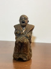 Antique Metal Buddha Figure Incense Burner