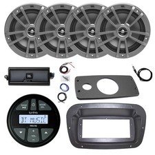 Infinity Radio, Adapter, Spa Bezel, ANT, Amp w/Kit, 4x 6.5" 180W Gray Speakers