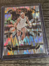 2024 Panini Select WNBA - Concourse Jackie Young #38 Silver Flash Prizm