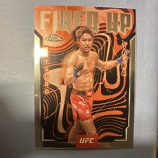 2025 Topps Chrome UFC Fired Up Tatsuro Taira FUP-19 Insert MMA Card