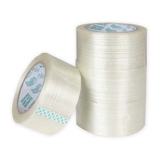 4 Pack Filament Tape 2 Inch x 82FT, Heavy Duty Reinforced Strapping Tape 5.3 ...
