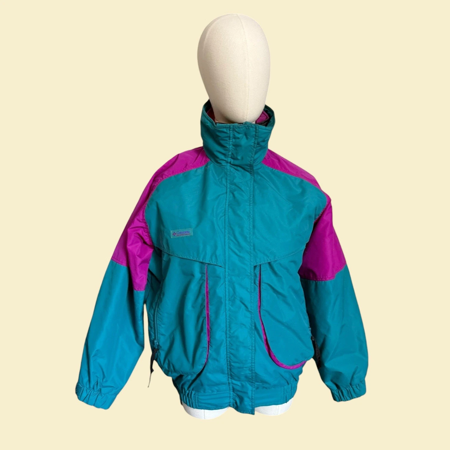 Vintage 90s Columbia Powder Keg 3 In 1 Snow Jacket Women’s Sz Small Teal Pink