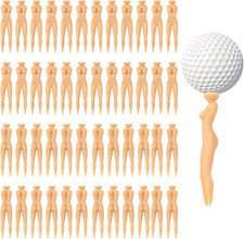 50PCS 3 Inch Plastic Golf Tees Lady Tees Woman Golf Tees Golf Tees for Golf Trai