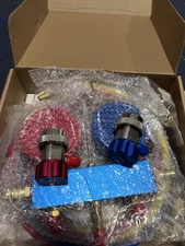 4 CFM Vacuum Pump HVAC Refrigeration AC Manifold Gauge R134A R502 Kit ETL Listed