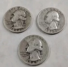 1944 P+D 1945 P Washington Quarters🔥90% Silver🔥Lot of 3 #W75