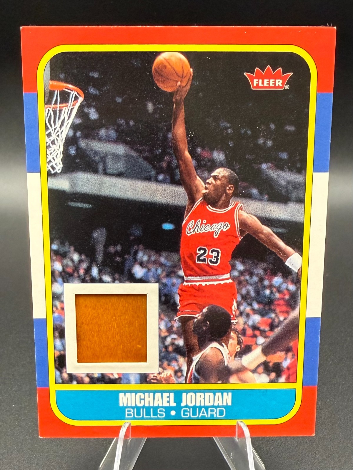Michael Jordan 2007-08 Fleer - 1986-87 Rookie College Floor Insert Card #RCF 623 view 1