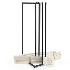 Hanger Stacker Metal Storage Organizer Holds 60 Velvet Hangers Black