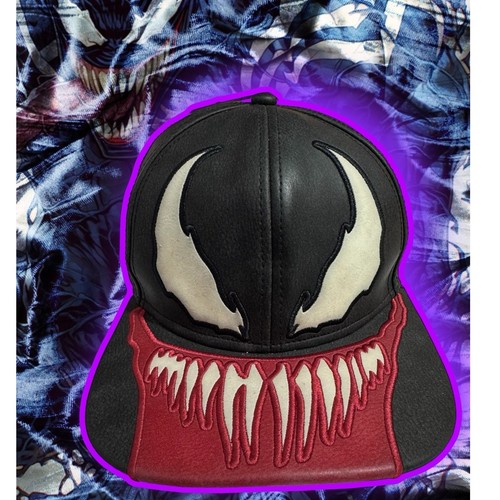 Marvel Men’s Venom SnapBack Adjustable Hat Split Face Venom