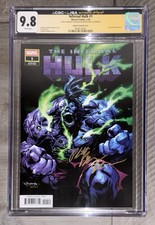 Infernal Hulk #1 Stephan Segovia CGC 9.8 JSA SIGNED 1st Print Marvel 2025