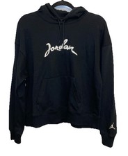 Air Jordan Women's Black Hoodie/Sweatshirt With White  Jordan   Size S, NWT