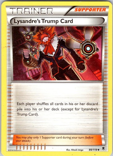 Lysandre's Trump Card 99/119 Uncommon Phantom Forces Pokemon Moderately Played