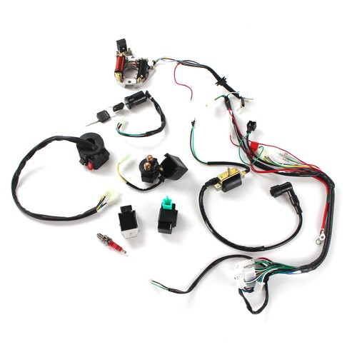 Electric Wiring Harness Wire Loom CDI Stator For 50 70 90 110 125CC QUAD ATV - Picture 10 of 20