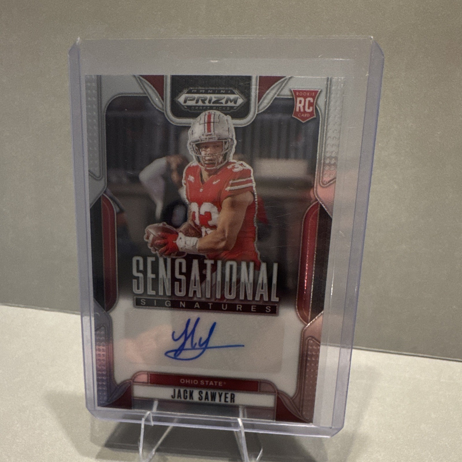 Panini 2025 Prizm Draft Picks Jack Sawyer Ohio State SS-JKS Rookie Auto