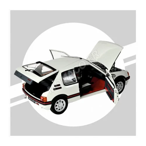 PEUGEOT 205 1.9 GTI WHITE METAL/PLASTIC KIT W/DETAILED INSTRUCTION 1:8 Ixo Model - Immagine 2 di 4