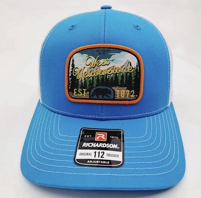Yellowstone Woven Patch Hat Cap Richardson 112 Trucker Style Mesh Snapback