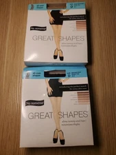 No Nonsense Great Shapes Beige Mist Sz D Control Top Panty Hose Sheer Toe Nylons