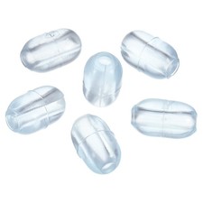 60Pcs Kitchen Sink Rack Feet 5mm ID x 13mm OD Sink Grid Protector Clear
