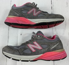 New Balance 990v4 Women's W990GP4 Running Shoes Gray/Pink Size 10 Made in USA