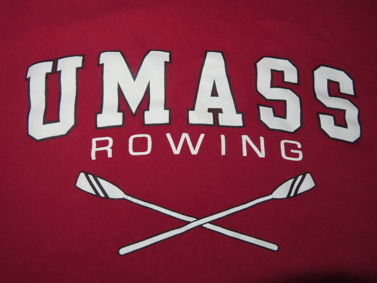 FILA Maglietta Champion TESTA DI CHARLES Regata UMASS AMHERST CANOTTAGGIO (XL)