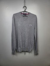 Harmont Blaine V Neck Gray Wool Blend Jumper Sweater Mens Size M