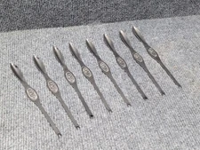 Hardanger Bestikk Norwegian Lobster Pick Shellfish Forks Cutlery Vintage EIGHT