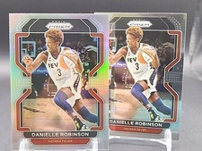 Danielle Robinson - 2022 Prizm WNBA - Silver Prizm And Base #5 - Fever