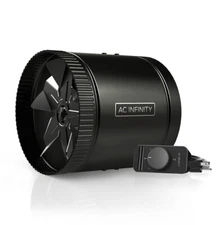 RAXIAL S8, Booster Fan Duct 8” with Speed Controller for Basements and Bathrooms