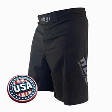Phantom 4.0 Jiu-jitsu Fight Shorts by Nogi Industries BJJ MMA BLACK MADE IN USA