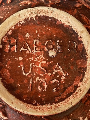 Vintage Ceramic "Haeger" Pottery USA Ceramic Bowl; Burnt Orange; #102 - Picture 4 of 12