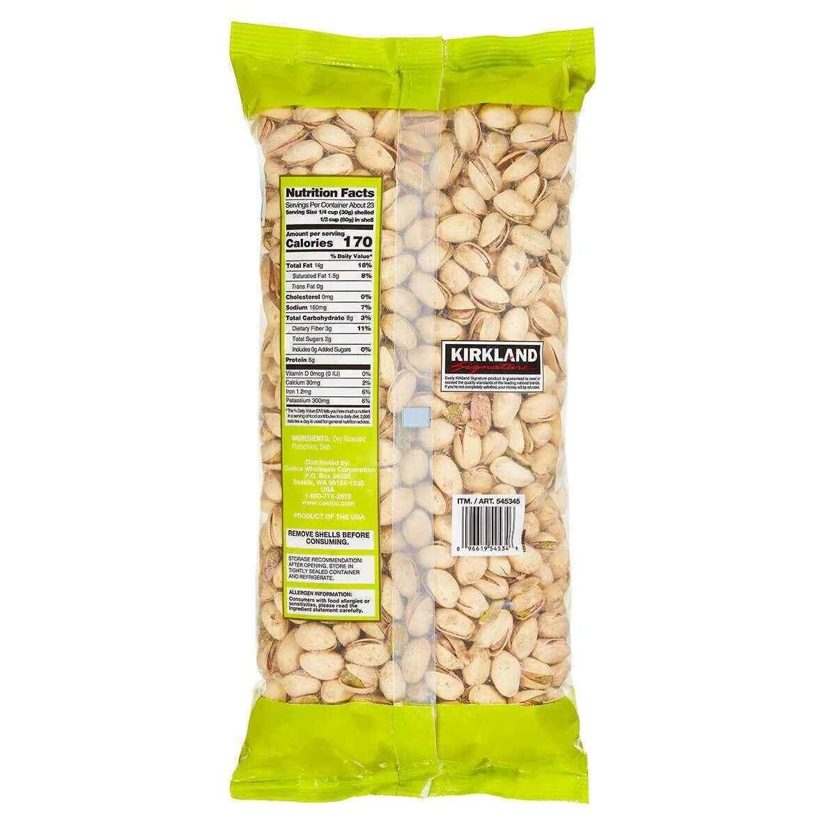 Kirkland Signature InShell Pistachios, 3 lbs Dry Nuts FREE & FAST