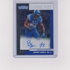 2019 Contenders Draft Benny Snell Jr.  Game Day Ticket Playoff #/18 SSP Steelers