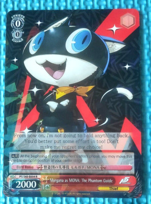 Weiss Schwarz Persona 5 MORGANA AS MONA: THE PHANTOM GUIDE P5/S45-E054 R NM/Mint
